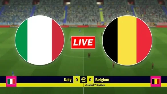 live Belgium vs italy